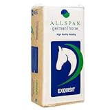ALLSPAN 19kg Einstreu German Horse Exquisit 500l | Ideal bei Huferkrankungen und Atemwegserkrankungen | Hohe saugfähigkeit staubarm hygienisch