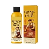 Holz Möbelpolitur,Natürlicher Staubentferner,Möbelpolitur & Bodenpflege für Holz | für Schlafzimmer Flur Wohnzimmer Küche Regale Tische Schreibtisch Stühle