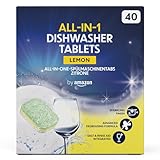 by Amazon - All-In-One Spülmaschinentabs Zitrone, 40 tabs