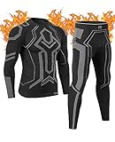 MEETWEE Thermounterwäsche Herren Atmungsaktiv Männer Thermo Funktionswäsche Winter Skiunterwäsche Unterwäsche Thermounterhemd Thermounterhose Base Layer Ski Winter Sport