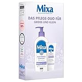 Mixa Panthenol Pflege-Set mit Sofort Pflegecreme (50 ml) für Body Lotion (250 ml), für empfindliche, trockene & irritierte Haut, Mit Panthenol und Glycerin, Panthenol Comfort Set (2-Teilig)