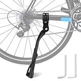 NVIYAM Fahrradständer 24-29 Zoll Kickstand Universal Seitenständer 4 cm Höhenverstellbar Fahrrad Ständer Aluminiumlegierung Bike Stand Gemacht rutschfest Seitenständer für MTB, Citybike,E-Bike