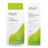 efasit Hornhaut-Set – Fußpflege Basics mit efasit Vital Fußbad als basischer Hornhaut Badezusatz und efasit Anti-Hornhaut Creme mit Säure-Komplex; 400 g & 75 ml