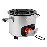 Campingkocher Raketenofen Edelstahl Camping Grill Holzvergaser Dutch Oven Outdoor für Picknick BBQ Camping