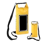 wasserdichte Taschen zum Schwimmen,wasserdichte Strandtasche, Wasserdichter Packsack, 2L Kajak-Schwimmtasche mit Handytasche, wasserdichte Handyhülle mit Umhängeband für Kajakfahren, Strand, Rafting,