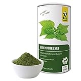 Raab Vitalfood Bio Brennnessel-Pulver mit natürlichem Calcium, Magnesium und Kalium, laborgeprüft, für Smoothies und Müsli, 160 g, Grün