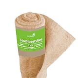 TerraGala Hochbeetvlies aus Jute, biologisch abbaubares Mulch- und Unkrautvlies für Ihr Hochbeet, 1m x 5m, 300g/m²