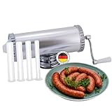 1 Kg Wurstspritze Wurstfüllmaschine mit 4 Füllrohre Bratwurst Wurstfüller Wurstpresse Kolbasa BBQ Grill