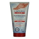 Lacura Med Fußbalsam 10% Urea mit Dexpanthenol & Jojobaöl - Glycerin Trockene Haut Vegan 150ml(2 Er Pack)