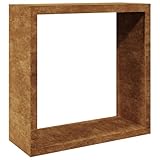 vidaXL Brennholzregal, Kaminholzregal mit Stauraum, Holzregal Holzlager für Brennholz, Außen Feuerholzregal Kaminholzständer, Wetterfester Stahl