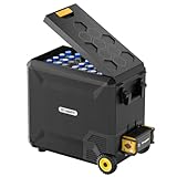 BougeRV ASPEN 50 PRO Kompressor Kühlbox mit 220Wh Powerstation, 50 Liter Auto-Kühlbox (Kühlung auf -18°C in 30 Min.), 12/24V DC &110-240V AC Tragbarer Kühlschrank, für Auto, Camping, Reisen