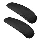 QfwdfcTrenz 1 Paar 1 Paar Armlehnen Bezüge für Stühle Arm Armlehne Abdeckungen Elastisches Nylon Relieves für Armlehnen weiche Armlehnenkissen für Zuhause Büro Elbow Discomfort (Schwarze)