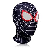 AWAVM Spider-Masken Superhelden-Maske Erwachsene Maske 3D-Druck Lycra Spinnenmasken Cosplay Kostüme Halloween Weihnachten Verkleiden Eigentum (Schwarz)