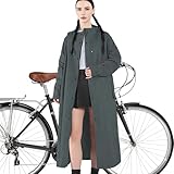Generisch Lang Regenmantel Damen - Langer Regenponcho Für Männer | Winddichter Trenchcoat Packbar Poncho Windbreaker Für Fahrrad Pendeln Angeln