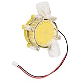 Ausla Gleichstrom-Wassergenerator, Geräuscharmer Mikro-Hydrogenerator mit Einstellbarer Spannung, 12-V-Ausgang für Camping und Abgelegene Orte (F50 5V transparent gelb)