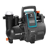 Gardena smart Pressure Pump: Hauswasserautomat via App / Tablet steuerbar, Fördermenge 5000 l/h, wartungsfrei, integrierter Vorfilter, 8 m max. Ansaughöhe, Trockenlaufsicherung (19080-20)