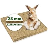 Nagerteppich Outdoor waschbar aus Hanf 40x40cm, extrem stark, 25mm dick, 1 Stück Hanfmatte Nagermatte