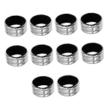 CONGARTENO 10 Stück Edelstahl Weinflaschen Tropfenfänger Auslaufsicherer Rotwein Tropfring mit Schwamm Schutzring gegen Verschütten Langlebiges Weinzubehör für Bar und Haushalt