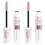 Maybelline New York Sky High Lash Sensational Primer mit flexibler Bürste, Farbe Schwarz, auch für empfindliche Augen geeignet - 2 Kosmetika