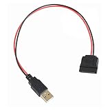 Aukson P52 USB Stecker auf SATA 15 Pin Adapter USB auf SATA Netzteil Adapter für Festplatten kompatibel mit Serien ATA Standard 30cm