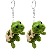 Carreneu Plüsch-Schildkröte Schlüsselanhänger - 2 Stück