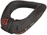 Mefo Sport Acerbis X-Round Nackenschutz Schwarz/Rot Einheitsgröße