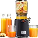 LINKChef Entsafter Slow Juicer, 130 mm große Öffnung, Entsafter Gemüse und Obst, 1,8 L Kapazität, 250W Elektrischer Juicer mit Rücklauffunktion, Leise, Einfache Montage, Leicht zu Reinigen, BPA-frei