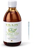 Natur Total CDL Chlordioxid 0,3% Lösung CDs 250ml – Chlorine Dioxide Solution – Gratis HDPE Pipette – Braunglasflasche