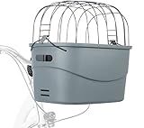 TRIXIE Hundekorb für das Fahrrad vorne bis 5 kg 42 × 39 × 30 cm - Hundefahrradkorb für den Lenker – aus Kunststoff und Gitter mit Schnellfixierung, 13096