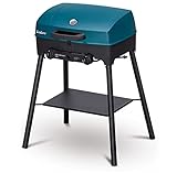 Enders® Camping Gasgrill EXPLORER NEXT PRO, Aluguss-Deckel, Grill-Thermometer, Grillen-, Kochen-, Backen Funktion, 2 Brenner Edelstahl, kleiner Balkon-Picknick-Grill, Aluguss-Grillwanne #2102