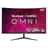 Viewsonic VX2719-PC-MHD 68,6 cm (27 Zoll) Curved Gaming Monitor (Full-HD, Adaptive Sync, 1 ms, 240 Hz, HDMI, DP, geringer Input Lag, Lautsprecher) Schwarz