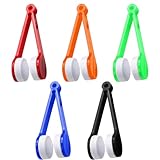 5 Stück Brillenreinigungsgerät,Peeps Brillenreiniger,Brille Reinigen,Entferner Brillenkratzer,Kratzer Brillenreinigungsgerät,Brillenputzgerät,Glasses Cleaner,Brillenbad Brillenreinigung(5 Farben）
