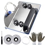 Winkelschleifer Ständer Für Fliesen 45° Fase Schneiden-Mit Anti Rutsch Matte,45 Grad Schneiden Keramik Stein Fase Werkzeug, Verstellbare Winkelschleifer Halterung Für 100-Typ Winkelschleifer