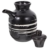 OSALADI Haushalts Essigspender und Sojasaucenflasche aus Keramik Multifunktionaler Küchen Gewürzspender mit Deckel Dekoratives Soßen Vorratsglas für Tisch und Arbeitsplatte