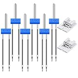 6 Stück Zwillingsnadel Jersey mit 2 Faltenfuß Zwillingsnadel 3 Größen 2,0/90, 3,0/90, 4,0/90 Nähmaschinen Zubehör