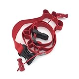 2 Stück Triathlon Running Startnummerngürtel mit Nummernhalter 6 Gel-Halter Sportgürtel Einstellbar Reflektierend Laufgürtel Running Belt für Marathon Laufen Radfahren (Rot)