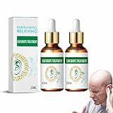 Bio-Ohrentropfen gegen Ohrensausen, natürliche Ohrentropfen zur Behandlung von Ohrenentzündungen, Schmerz- und Ohrenschmerzen, Tinnitus-Ohrentropfen, Ohrentropfen zur Linderung (2PCS)