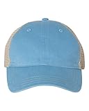 Richardson 111 Garment Washed Trucker Cap, Columbia Blue/Khaki, Einheitsgröße