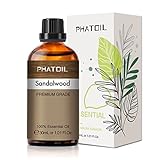 PHATOIL Ätherisches Öl Sandelholz 30ml, Reine Naturrein Sandelholzöl, Ätherische Öle für Diffuser Aromatherapie, Duftöle Sandelholz für Luftbefeuchter, Kerzen, Duftlampe