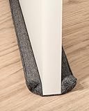 Praknu Zugluftstopper für Türen 70-100cm Waschbarer Stoff - Energiesparend - Stoff, Nicht für Teppiche geeignet - Inkl. Aufbewahrungstasche - Grau