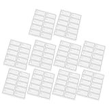 SOIMISS 10 Blatt Abwischbare Wasserdichte Lebensmittel Etiketten Beschreibbare Wiederablösbare Flaschenaufkleber für Vorratsgläser Multifunktionale Küchenetiketten für und Notizen