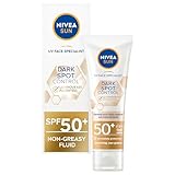 NIVEA SUN UV Face Specialist Luminous630 LSF 50+ Sonnenfluid (40 ml), reduziert sichtbar sonnenbedingte Flecken für eine ebenmäßige und strahlende Haut, nicht fettend, mit Hyaluronsäure und Vitamin E