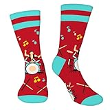 Lustige Schlagzeug Socken Herren Papa Jungen- Musik Bunte Lustig Männer Witzige Socken Mit Motiv Coole Bedrucken Verrückte Muster Funny Socks- Musiker Valentinstag Weihnachten Geschenke Vatertag