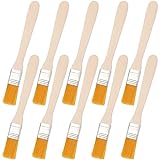 10 Stück Kleine Pinsel, Flachpinsel, Lack Pinsel, Borstenpinsel 14cm Lang Mit Holzgriff - Fensterpinsel, Lasurpinsel Für Kunst, Malerbedarf, Malerei, DIY
