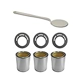 Deka Interieurbouw Zubehör-Set für Bio Ethanol/Gel Brennstoffdosen 0,5L + Deckel + Sparplatten + Flammenlöscher