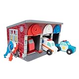 Melissa & Doug Garage mit Schlüsseln und Holz-Rettungsfahrzeugen - 7-teiliges Spielset zum Erlernen von Farbkoordination und Schlössern, inspiriert fantasievolles Rollenspiel, für Kinder ab 3 Jahren