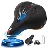 SFGSUP Fahrradsattel Herren/Damen - Memory Foam, Ergonomisch, Stoßdämpfend - Weich Bequemer Atmungsaktiver Fahrrad Sattel mit Wasserfestem Überzug - Fahrradsitz für E-Bike, MTB, Rennrad, Cityrad