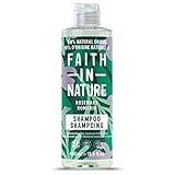 Faith In Nature Natürliches Rosmarin-Shampoo, Ausgleichend, Vegan und Frei von Tierversuchen, Ohne SLS Oder Parabene, Für Normales Bis Fettiges Haar, 400ml