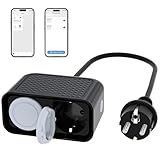 WLAN Steckdose Outdoor, Smart Life Aussensteckdose Wasserdicht, Doppelsteckdose Außensteckdose, Kompatibel mit Alexa, Google Home, 16A, IP44, Timer Funktion, APP Fernbedienung