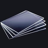 Acrylglas Platte 40x50cm 3mm | PMMA - Klar, Robust & Vielseitig | Zuschnitt von Acrylglas | Transparent | Kunststoffplatte | Materialstärke und Größe wählbar